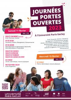 Affiche JPO Université Paris-Saclay 2023